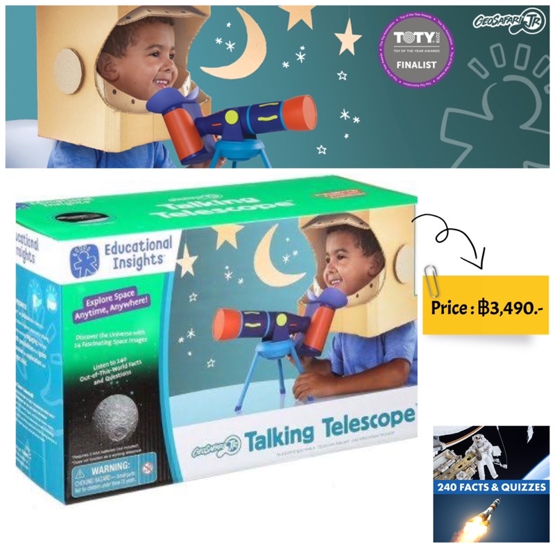 Educational Insights GeoSafari Jr. Talking Telescope STEM Toy