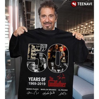 Gildan เสื้อยืดแขนสั้น พิมพ์ลาย Signatures Fight 50 Years Of The Godfather 1969 2022 สําหรับผู้ชาย