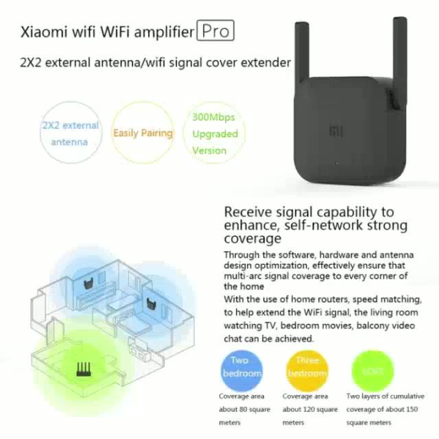 xiaomi-mi-wi-fi-amplifier-pro-ตัวขยายสัญญาณ-อุปกรณ์เน็ตเวิร์ก-300mbps-ตัวขยายไวไฟ