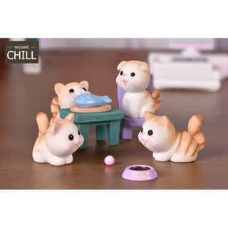 สินค้า [MC490] ตุ๊กตุ่นจิ๋ว แมวละมุนละไม 😸🐟 (1 ชิ้น ราคา 6 - 15 บาท)