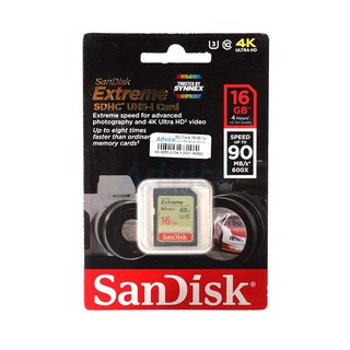SD Card 16GB Sandisk Extreme (SDHC, Class 10) 90MB/s