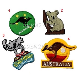 ตัวรีดติดเสื้อ อาร์มติดเสื้อ ลายสัญลักษณ์ประเทศออสเตรเลีย (Iron Patch Australia Logo Symbol)