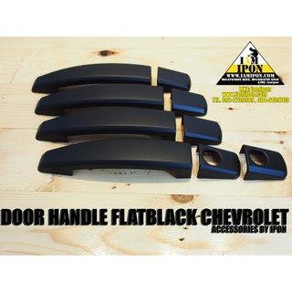 DOOR HANDLE FLATBLACK CHEVROLET ครอบมือจับดำด้านเชฟโรเลตทุกรุ่น