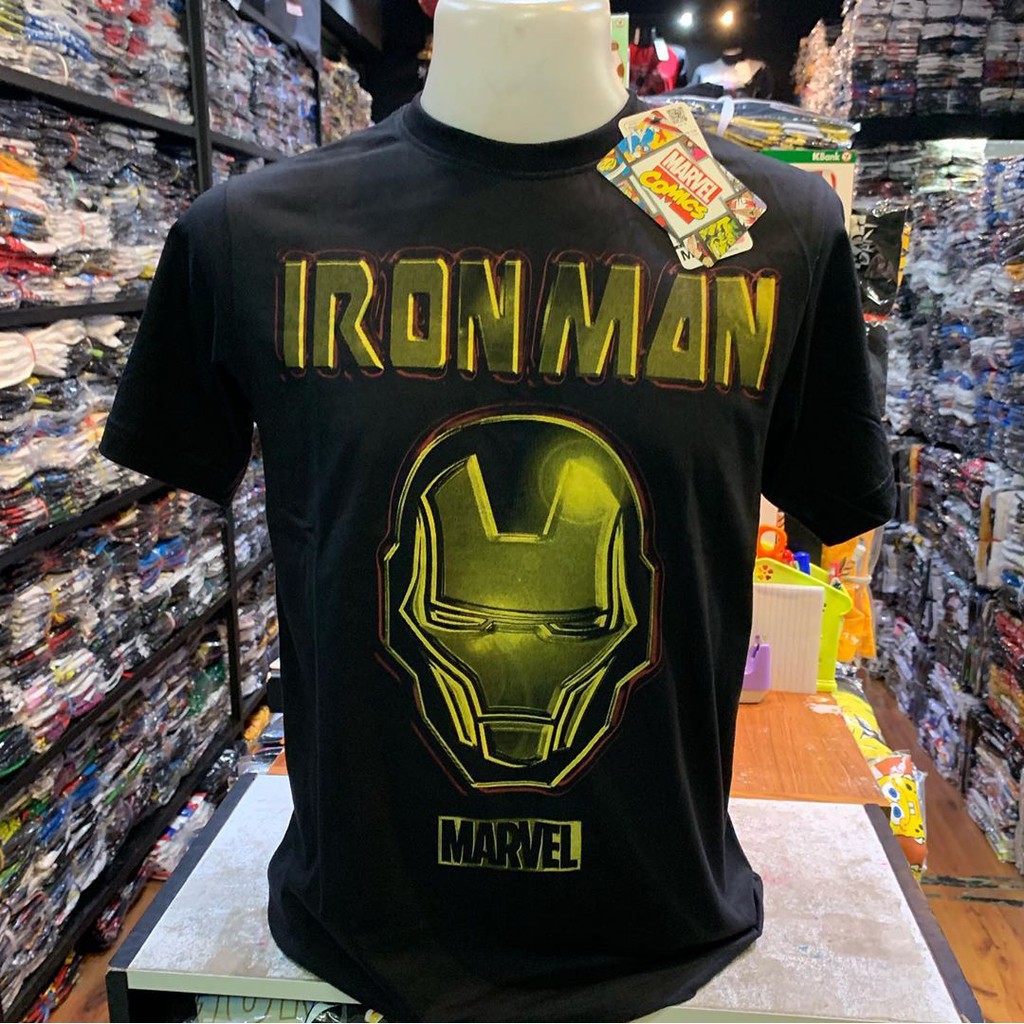 รับซื้อเสื้อผ้าคุณภาพราคาถูก-เสื้อยืด-marvel-ironman-ลิขสิทธิ์แท้-100-s-5xl