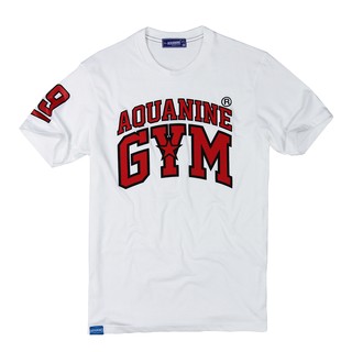 เสื้อยืด AQUANINE - เสื้อยืดผู้ชาย GYM ( เสื้อยืดสีขาว ) ลิขสิทธิ์แท้