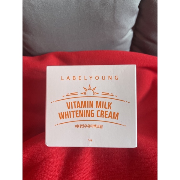 ครีมหน้าสด Labelyoung *vitamin milk whitening cream 55g Shopee Thailand