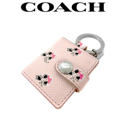 Coach Picture Frame Key chain Silver with Pink Floral 63787 | Shopee ...