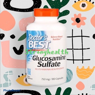 ภาพหน้าปกสินค้าDoctor\'s Best, Glucosamine Sulfate, 750 mg, 180 Capsules ที่เกี่ยวข้อง