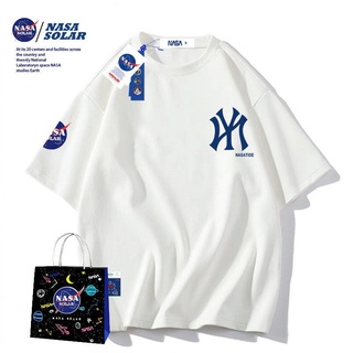 🎊 พร้อมส่ง 🎊  NASA เสื้อยืดคอกลมที่มีสไตล์, เสื้อยืดผ้าฝ้ายคุณภาพสูง