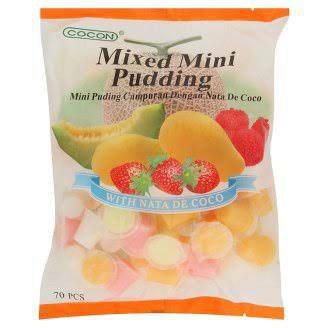 mixed mini pudding พุดดิ้ง เยลลี่ ผลไม้รวม (ถุงใหญ่ จากมาเลเซีย) BBF.28 ...