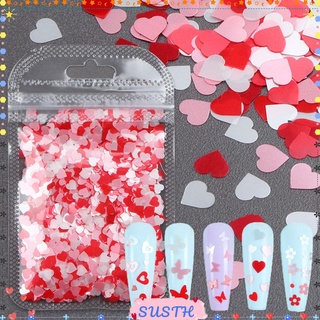 ภาพหน้าปกสินค้าSushen เลื่อม รูปผีเสื้อ ดอกไม้ หัวใจ สีชมพู สีแดง สําหรับตกแต่งเล็บ วันวาเลนไทน์ Diy 1 ถุง
 ที่เกี่ยวข้อง