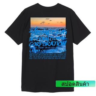 Stussy เสื้อยืดลําลองแขนสั้นพิมพ์ลาย Cruise Classic