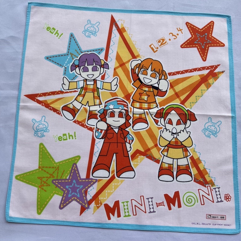 mini-moni-ผ้าเช็ดหน้าการ์ตูน