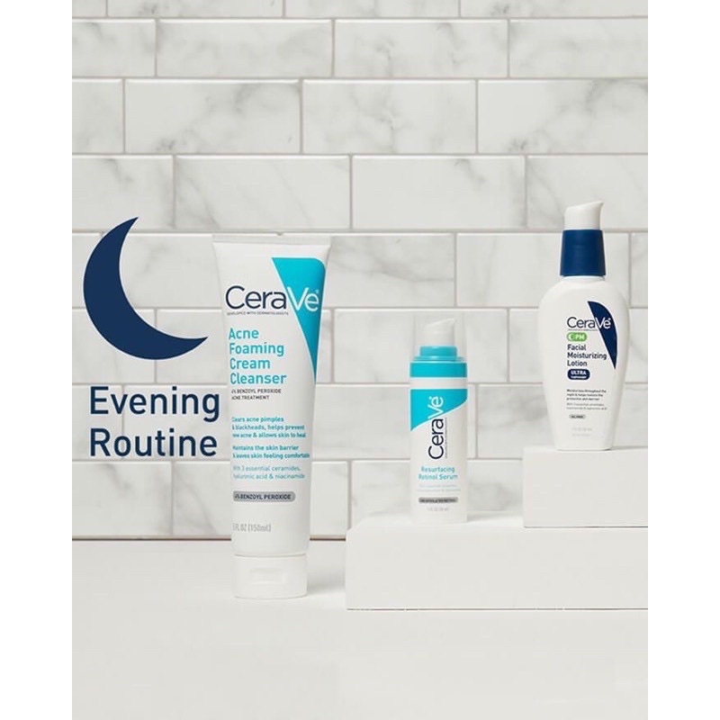 พร้อมส่ง-cerave-acne-evening-set