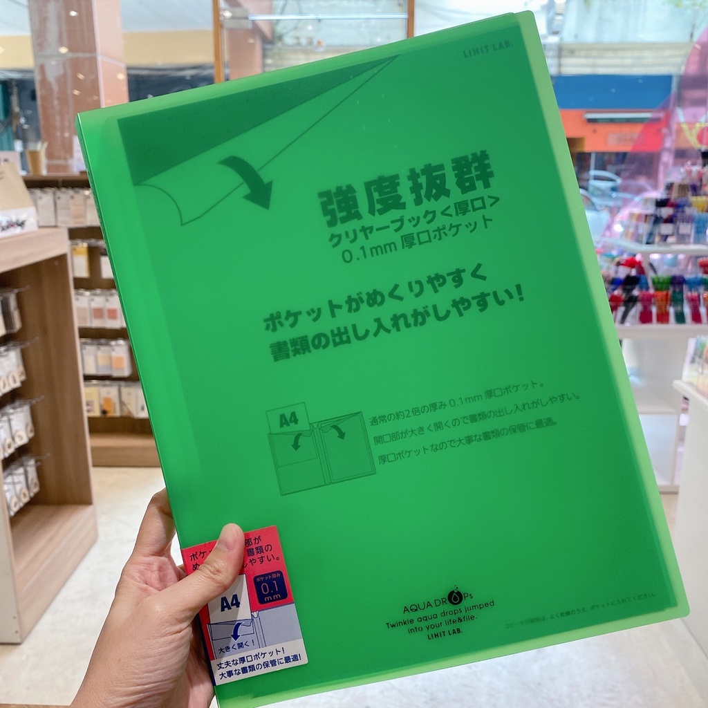 LIHIT LAB Clear book Folder 10 Pocket Open 360° // ลิฮิท แลป แฟ้มซอง ...