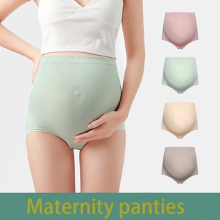 สินค้า กางเกงคนท้อง Modal กางเกงเอวสูง! กางเกงสนับสนุนการตั้งครรภ์ขนาดบวก