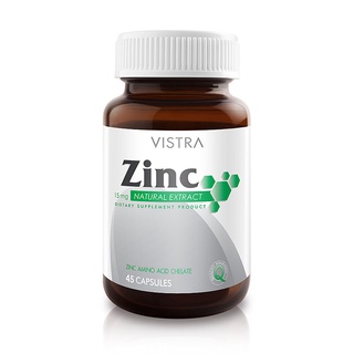 สินค้า VISTRA Zinc 15mg วิสทร้า ซิงก์ 15 มก.(45 เม็ด)