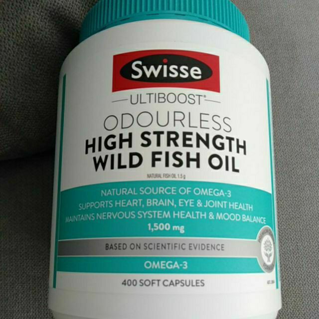Swisse ultiboost fish oil 1500mg 400 soft gels EPA+DHA 270+180 Shopee
