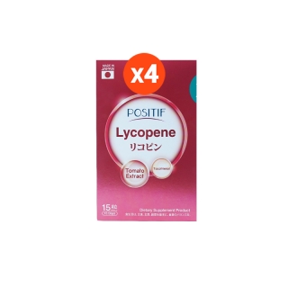 POSITIF Set มะเขือเทศญี่ปุ่น POSITIF Lycopene Tocotrienol soft capsule 15 days 4 กล่อง