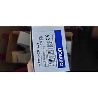 E2E-CR8C8C1 ไฟ12-24vDc Omron 2m.  เซ็นเซอร์ตรวจจับ  สินค้าพร้อมส่งในไทย