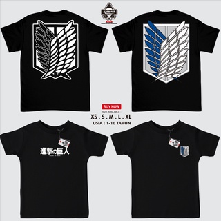 ROUND คอลูกเรือเสื้อยืด ลายการ์ตูนอนิเมะ Karimake Attack on Titan-4XL