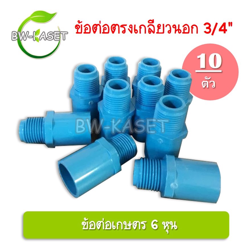 10-ตัว-ข้อต่อตรงเกลียวใน-ข้อต่อตรงเกลียวนอก-3-4-นิ้ว-6หุน-ข้อต่อตรงเกลียวในเกษตร-ข้อต่อท่อ-pvc-ต่อตรงเกลียวใน