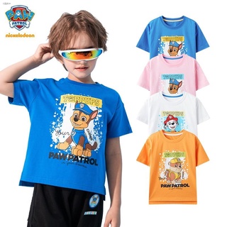 ใหม่ เสื้อยืด แขนสั้น แฟชั่นฤดูร้อน ลาย Paw Patrol ผ้าตาข่าย ระบายอากาศ สำหรับเด็กผู้ชาย และเด็กผู้หญิง