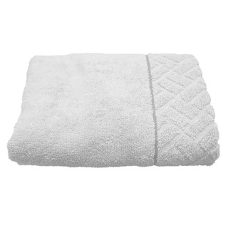 ผ้าเช็ดผม ผ้าขนหนู HOME LIVING STYLE MOSAIC 16X32 นิ้ว สีขาว ผ้าเช็ดตัว ชุดคลุม ห้องน้ำ TOWEL HOME LIVING STYLE MOSAIC 1