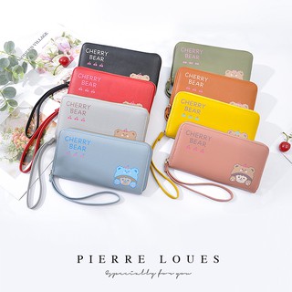 🎇กระเป๋าสตางค์ใบยาวแบบมีสายคล้องมือ Pierre Loues🎇