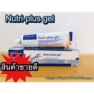 สินค้า ขายดี🔥 Nutriplus gel เจลวิตามินอาหารเสริม ทดแทนสารอาหารสำหรับสุนัขและแมว ขนาด 120.5 กรัม