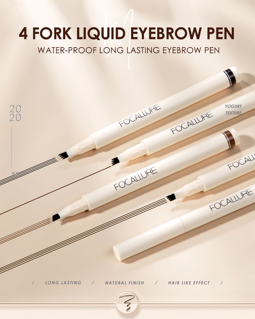 ภาพประกอบของ Focallure ดินสอเขียนคิ้ว กันน้ำ ติดทนนาน ป้องกันการลบเลือน ดินสอเขียนคิ้ว