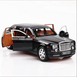 1:24 ม้วน Royce Phantom โมเดลรถยนต์อัลลอยด์ มีเสียง และไฟ ของเล่นสําหรับเด็ก