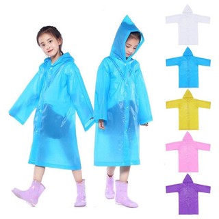 เสื้อกันฝนเด็ก5-10ปี ไม่ใช่งานบาง สีฟ้า