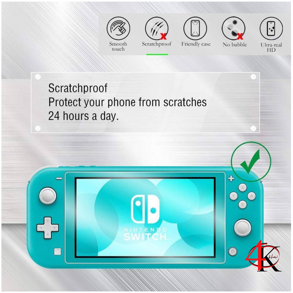 ภาพหน้าปกสินค้าฟิล์มกระจก Nintendo Switch Lite Film 9H ชัด แกร่ง เล่นเกมลื่น ไม่สะดุด จากร้าน 4khaos บน Shopee
