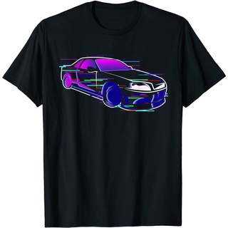 เสื้อยืด  Clothes JDM Car Japanese Domestic Market Glitch Effect T-Shirt