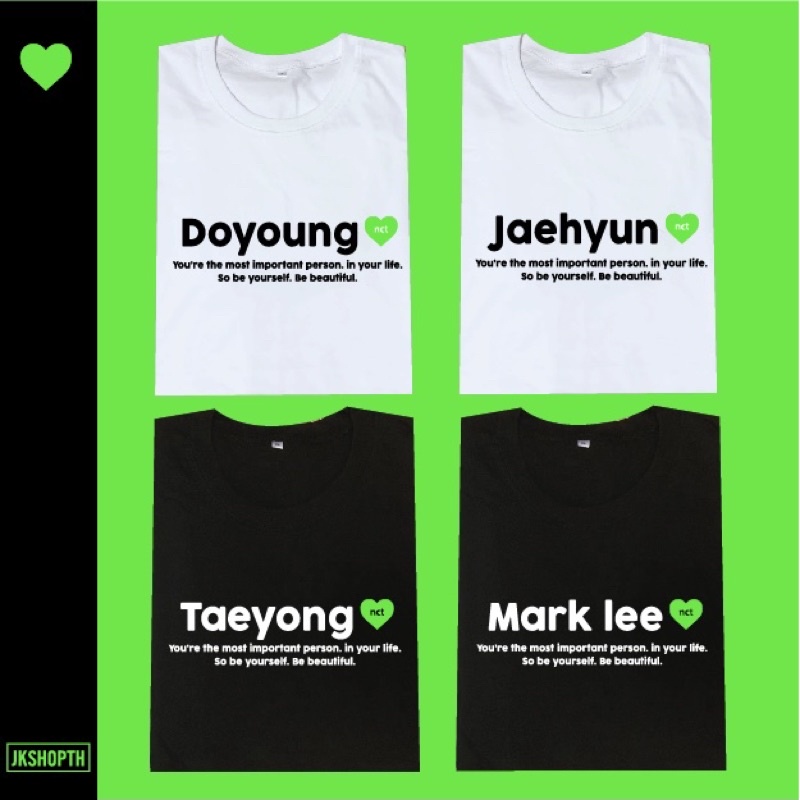 nctzen-be-yourself-be-beautiful-kpop-เสื้อยืด-cotton