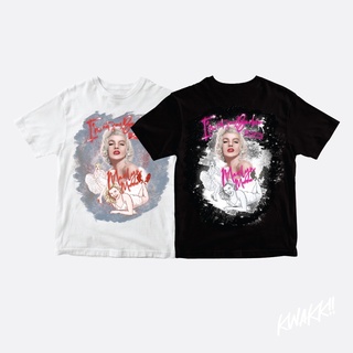 เสื้อยืดโอเวอร์ไซส์เสื้อยืดคอกลมแบรนด์ KWAKK!! – Marilyn MonroeS-3XL