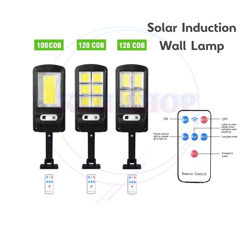 Solar Induction wall lamp ไฟโซล่าเซลล์ LED | Shopee Thailand