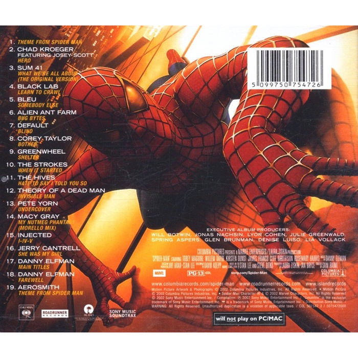 ซีดีเพลงประกอบภาพยนตร์-spider-man