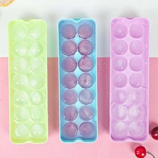 Mini ice ball tray บล็อคทำน้ำแข็งกลม 14 ก้อน **คละสี** พิมพ์ทำน้ำแข็ง แม่พิมพ์ทำน้ำแข็ง พิมพ์แช่แข็ง บล็อคใส่น้ำแช่แข็ง