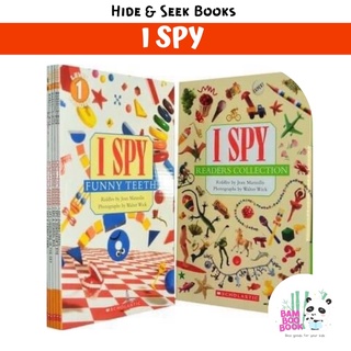 พร้อมส่ง !! หนังสือ I SPY มีให้เลือก 2 แบบ ชุด 10 และ 13 เล่ม เกมซ่อนหา เพิ่มคลังศัพท์ ฝึกสังเกตุ หนังสือซ่อนหา