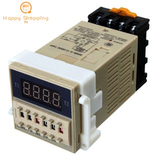 TH  Shopping AC 220V 5A Programmable Double Time Timer Delay ReTool DH48S-S