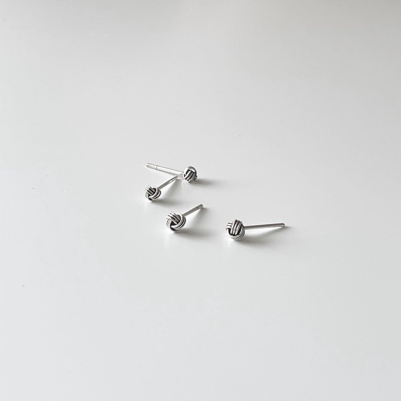 cchershop-silver925-ต่างหูแบบเสียบ-เงินแท้-ต่างหูตะกร้อ-ต่างหูทรงตะกร้อ-earring