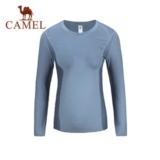 Camel เสื้อยืด เสื้อกีฬาแขนยาว ระบายอากาศ สําหรับผู้หญิง