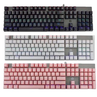 OKER K428 Mixed Backlit Keyboard Gaming คีย์บอร์ดแมคานิคอล บลูสวิตซ์