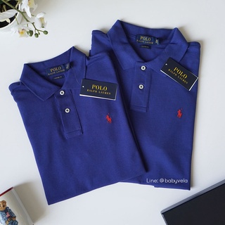 Cotton Mesh Polo Shirt (Bright Navy)