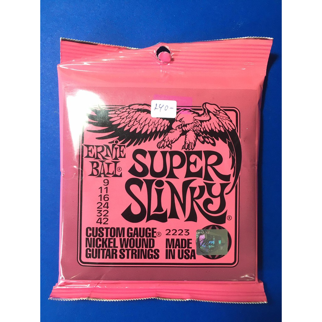 สายกีต้าร์ยี่ห้อ-ernie-ball-รุ่น-super-slinky-guitar-strings