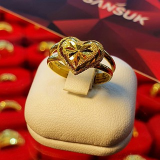 ราคาและรีวิวแหวนทองครึ่งสลึง แหวนครึ่งสลึง ทองแท้ 96.5% เลือกลาย/ไซส์ทางแชท ขายได้จำนำได้ มีใบรับประกัน แหวนทอง แหวนทองแท้