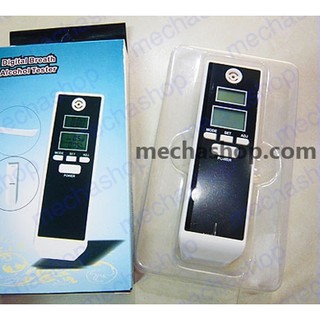 เครื่องวัดระดับแอลกอฮอล์ New Digital Breath Alcohol Tester Breathalyzer Dual LCD display Clock & Temperatur(ALC007)e