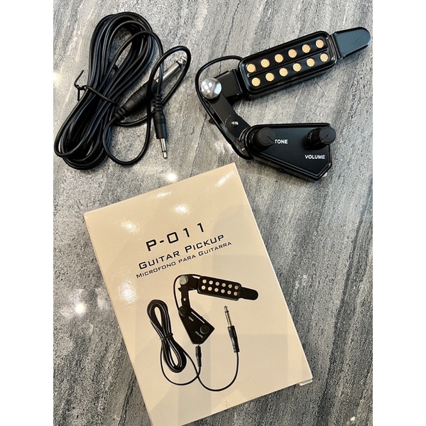 Pickup กีต้าร์โปร่ง P-011, P-012 แบบไม่ต้องเจาะกีต้าร์ มีโวลลุ่ม ปรับ ...